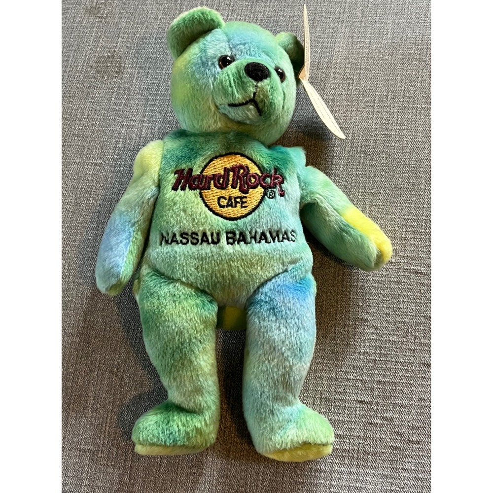 Hard Rock Cafe Nassau Bahamas Monty Beara Tie Dye Collectible Plush